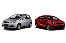 Porównanie samochodów Chevrolet Aveo i Kia Rio i które jest lepsze