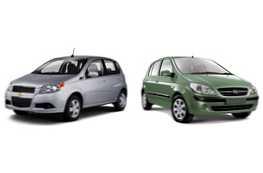Chevrolet Aveo atau Hyundai Getz - mobil mana yang lebih baik?