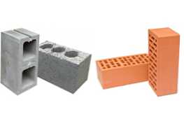 Какво е по-добре да използвате блок от разширена глина или тухла