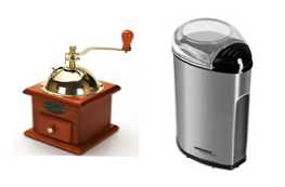 Kaj je bolje kupiti ročni ali električni mlinček za kavo
