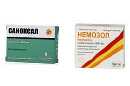 Apa yang lebih baik Sanoxal atau Nemozol - perbandingan dan pilihan