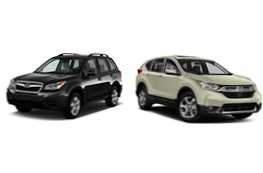 Kaj je boljše primerjave in lastnosti Subaru Forester ali Honda CR-V
