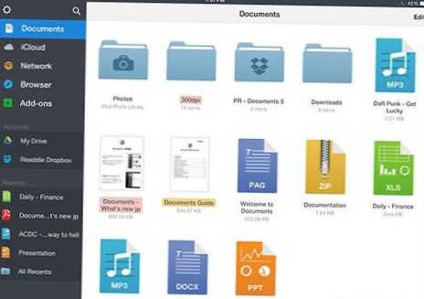 Как да хвърляте документи на iPad?