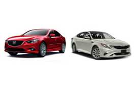 Коя кола е по-добра от Mazda 6 или Kia Optima?