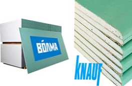Drywall mana yang lebih baik untuk memilih Volma atau Knauf?