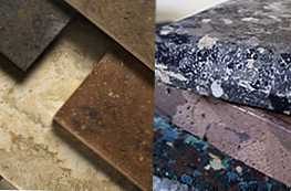 Material mana yang lebih baik dari marmer atau batu buatan?