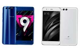 Kateri pametni telefon je boljši od Honor 9 ali Xiaomi Mi6?
