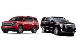 Kateri SUV je bolje vzeti Chevrolet Tahoe ali Cadillac Escalade?