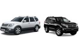 Który SUV lepiej jest wziąć Kia Mohave lub Toyota Land Cruiser Prado?