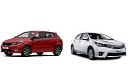 Kia Rio atau Toyota Corolla - perbandingan mobil dan mana yang lebih baik