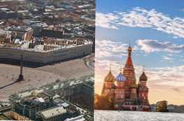 Kam je bolje iti v Sankt Peterburg ali Moskvo?