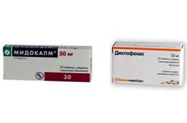Porovnanie prostriedkov Midokalm a Diclofenac je lepšie