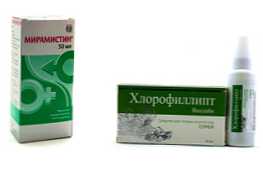 Miramistin atau Chlorophyllipt - yang lebih baik untuk dipilih