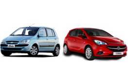 Primerjava Opel Corsa ali Hyundai Getz in kateri avto je boljši