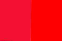 Rozdíl mezi šarlatovou a červenou