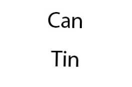 Різниця між використанням can і tin