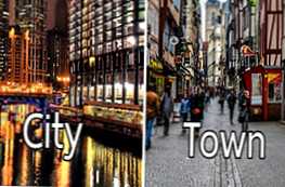 Różnica między słowami miasto i miasto