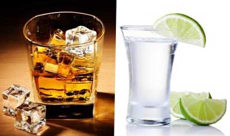 Perbedaan antara wiski dan vodka