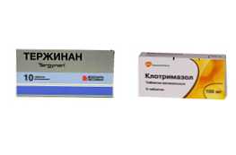 Сравнение на лекарствата Terzhinan и клотримазол и кое е по-добро