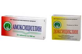 Primerjava zdravil z amoksicilinom ali doksiciklinom in katera je boljša