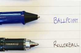 Каква е разликата между химикалка и описание на ролката и разлики