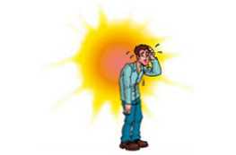 Која је разлика између топлотног удара и сунца?
