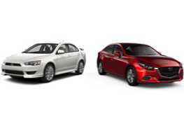 Mi jobb vásárolni a Mitsubishi Lancer vagy a Mazda 3 készüléket?