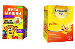 Co je lepší koupit Vitamishki nebo Supradin Kids?