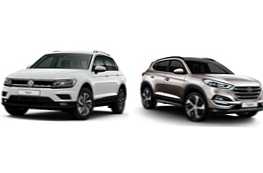 Čo je lepšie kúpiť vlastnosti a rozdiely Volkswagen Tiguan alebo Hyundai Tucson