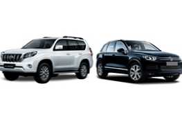 Jaké jsou lepší vlastnosti a rozdíly Toyota Prado nebo Volkswagen Tuareg