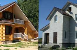 Kaj je bolje izbrati hišo iz bara ali iz gaziranega betona?