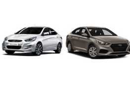 Apa yang lebih baik untuk memilih Hyundai Solaris atau Accent - perbandingan mobil