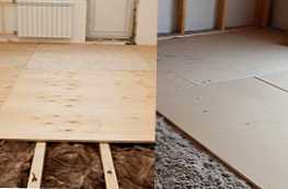 Preglejka alebo drevotrieska na porovnanie podlahy, ktorá je lepšia