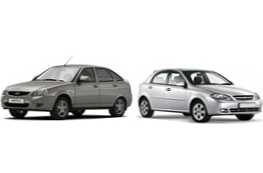 Primerjava avtomobilov Lada Priora ali Chevrolet Lacetti in kaj je boljše