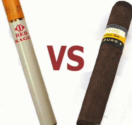 Різниця між сигарою і сигаретою