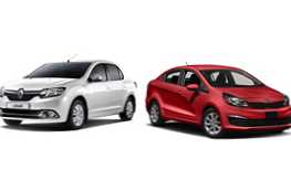 Renault Logan dan Kia Rio - perbandingan dan mana yang lebih baik