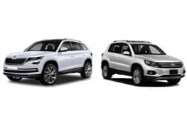 Skoda Kodiaq vagy Volkswagen Tiguan autó összehasonlítás, és melyik a jobb
