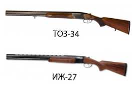 TOZ-34 ali IZH-27 - primerjava pušk in katera je boljša